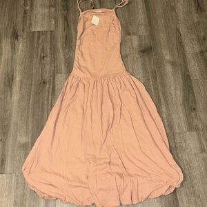 Free People Liza Drop Waist Midi Dress